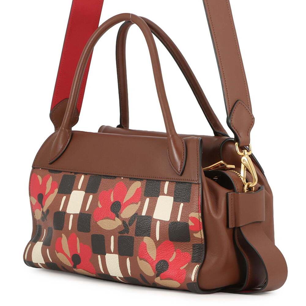 PRADA Brown Leather Shoulder Bag - Picture 2 of 16